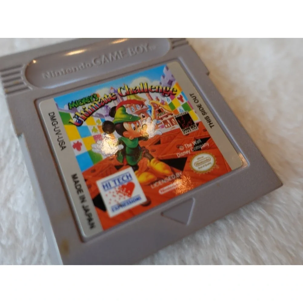 Mickey's Ultimate‎ Challenge Nintendo Game Boy 1994 Disney Authentic Good Cond